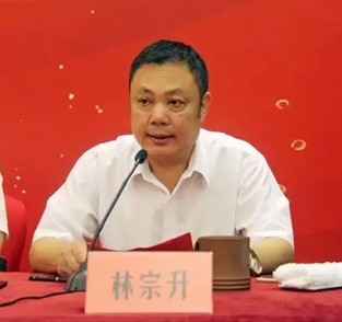 玉环机床协会会长林宗升发言